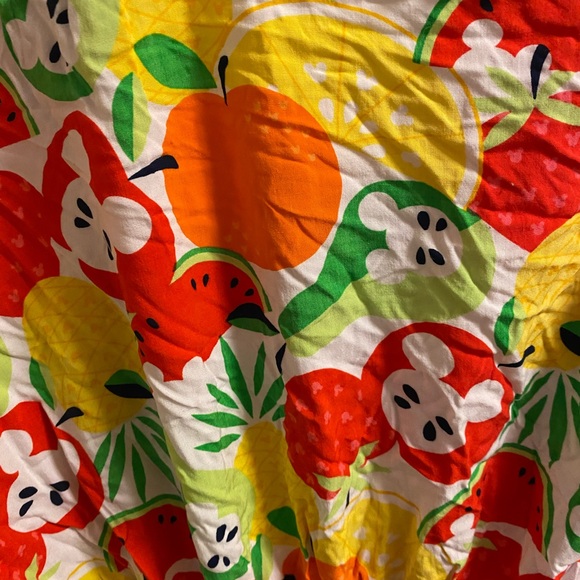 Disney Store XS Dress Mickey Mouse Fruit Summer Dress Short Length Slip Lined - Picture 2 of 10